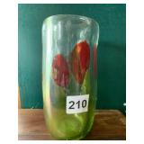 ART GLASS OF ACE 7 1/2-INCH-HIGH THICK GLASS WITH