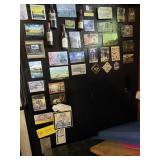 MAGNETS GALORE FROM TRAVELS ALL OVER, WINE