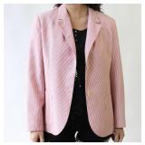 80s Red and White Stripes Blazer Measurements