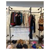 WALL MOUNT RETAIL RACK PIPE STYLE, 83 H, 68 L, 19