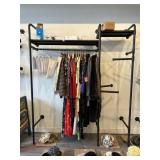 WALL MOUNT RETAIL RACK PIPE STYLE, 83 H, 68 L, 19