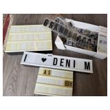 LIGHT-UP SIGNS WITH EXTRA LETTERS SOME