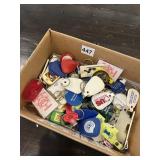 BOX OF VINTAGE KEYCHAINS