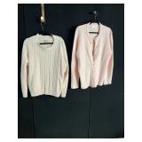 TWO XL PINK SWEATERS