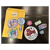 VINTAGE PATCHES SOME ARE IRON ON SOME ARE SEW ON