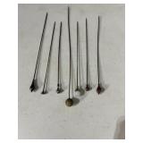 VINTAGE HAT PINS TOTAL 7
