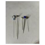 VINTAGE HAT PINS 1 WITH CAMEO,