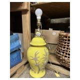 CHARTREUSE LAMP W/NO SHADE 21"H