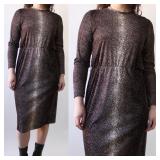 90s Slinky Black Maxi Dress / 90s Light & Flowy