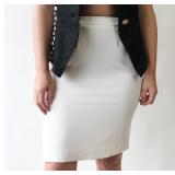 90S OFF WHITE SILK SKIRT Measurements taken while
