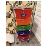 SHELVING DRAWERS ON WHEELS 38X24