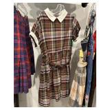 KIDS VINTAGE PLAID CLOTHING LOT ASSORTED SIZES