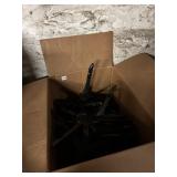 50 BLACK WOODEN TOP HANGERS