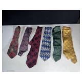 VINTAGE TIES INC FENDI, GUCCI, PIERRE BALMAIN,