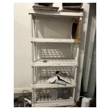 PLASTIC SHELVING UNIT 71X34X17