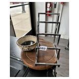 WOODEN TRAY, NUTS BOWL, SILVER DISPLAY