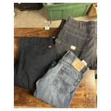 LOT OF PANTS 2 MENS SZ 36. 1 WOMENS SZ 30