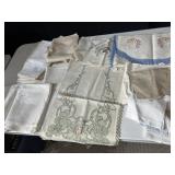 VINTAGE NAPKINS, DRESSER SCARVES