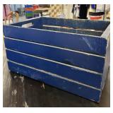 BLUE CRATE 18"L 12.5"W 9"D