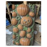 PLASTIC MOLDED JACK O LANTERN PANEL 48"LX23"W
