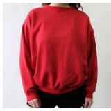 90S RED SWEATSHIRT Measurements taken while