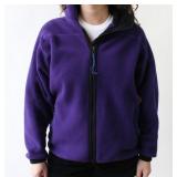 90S REI PURPLE FLEECE ZIP UP Measurements taken