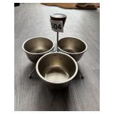 MCM SILVER SNACK BOWLS