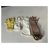 VINTAGE GLOVES TAN, YELLOW, WHITE, OFF WHITE