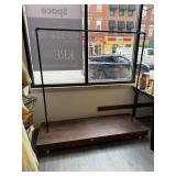 HOMEMADE PIPE RACK ON WHEELS 6 FEET LONG 68" TALL