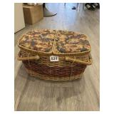 SEWING BASKET AND CONTENTS