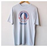80s Thread Bare Newport Sailboat Tee/ 90s