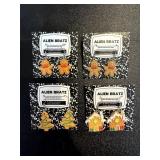 Handmade Christmas Earrings Hypo Allergenic