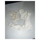 VINTAGE WHITE GLOVES, BEADED & EMBROIDERED