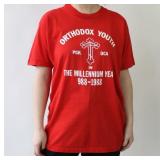 90s Faded Abstract New York Tee/ 80s Orthodox