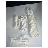 VINTAGE GLOVES, LEATHER 2 BUTTON, KNITTED,