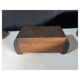 VINTAGE WOODEN PIN BOX