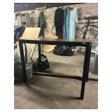 WOOD FINISH TABLE TOP NOT ATTACHED.43"LX24"WX29"H