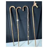 4 ASSORTED WOOD CANES