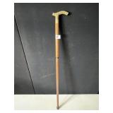 BRASS TOP WALKING CANE TWIST APART CENTER 2