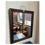 FRAMED HANGING MIRROR 23.5"L 19.5"W