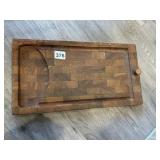 WOODEN TRAY 16.5"L 9"W