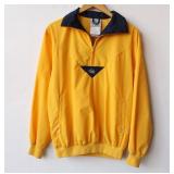 90s Yellow Funnel Neck Windbreaker / Y2K