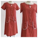 60s Minnie Mouse Cotton Dress with Zip