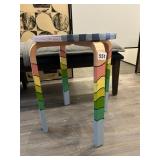 HANDPAINTED STOOL 18X14