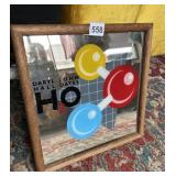 VINTAGE HALL AND OATES MIRROR 13X13