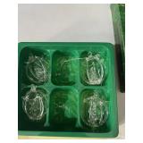 VINTAGE GLASS SPUN ORNAMENTS