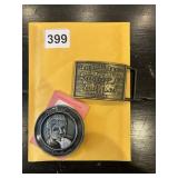 LEVIS AND MICHAEL JACKSON BELT BUCKLE