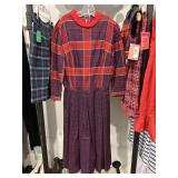 KIDS VINTAGE PLAID CLOTHING LOT ASSORTED SIZES