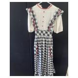 SAKS FIFTH AVE. VINTAGE LONG BLACK & WHITE