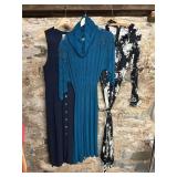 THREE VINTAGE DRESSES NEED CLEANED. ASSORTED